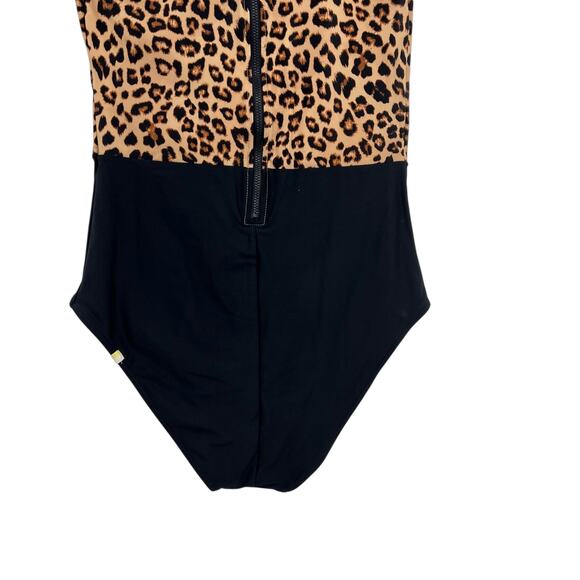 Summersalt The Surf Swimsuit One Piece Leopard Print Black Size US 10 - Picture 9 of 11
